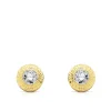 Pendientes Mujer Monique Oro Amarillo 18 K Chaton Greca 7 Mm<Alda Joyeros Clearance