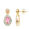 Pendientes Nebraska Oro Bicolor 18K Rosa 18Mm<Alda Joyeros Fashion