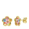 Pendientes Niña Aloha Oro 18K Flor 8Mm<Alda Joyeros Clearance