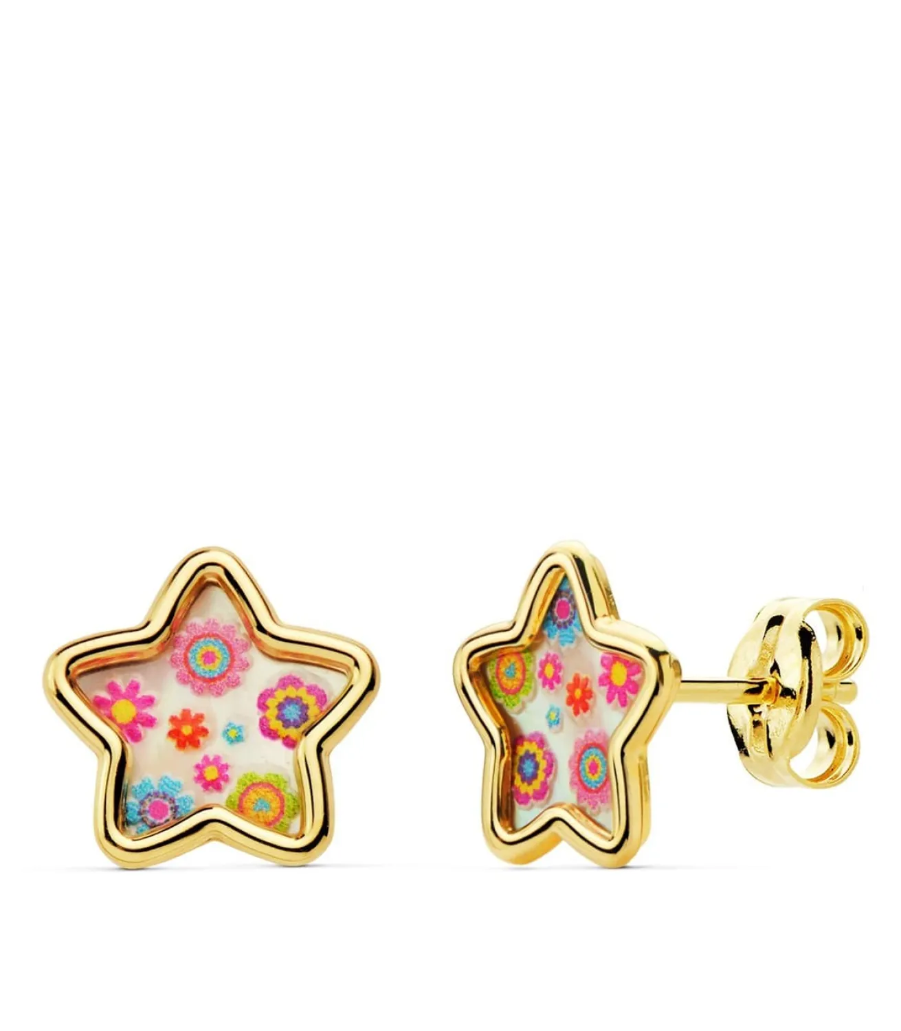 Pendientes Niña Aloha Oro 18K Estrella 8Mm<Alda Joyeros Cheap