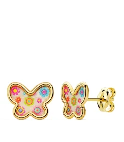 Pendientes Niña Aloha Oro 18K Mariposa 9Mm<Alda Joyeros Fashion