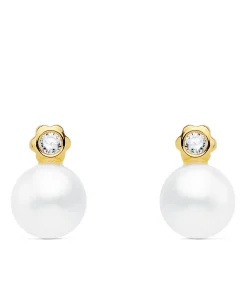 Pendientes Niña Imelda Oro Amarillo 18K Tu Y Yo<Alda Joyeros Store