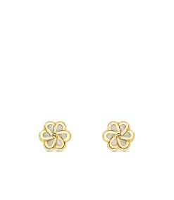 Pendientes Niña Lourdes Flor Oro 18K Nacar<Alda Joyeros Best Sale