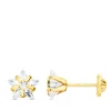 Pendientes Niña Oro 18K Emily Circonita 6.5Mm<Alda Joyeros Clearance