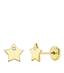 Pendientes Niña Oro 18K Moana Estrella Line 6 Mm<Alda Joyeros Discount