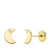 Pendientes Niña Oro 18K Moana Luna Line 6 Mm<Alda Joyeros Discount