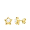 Pendientes Niña Perla Estrellas Oro Amarillo 18K 8 Mm<Alda Joyeros Outlet