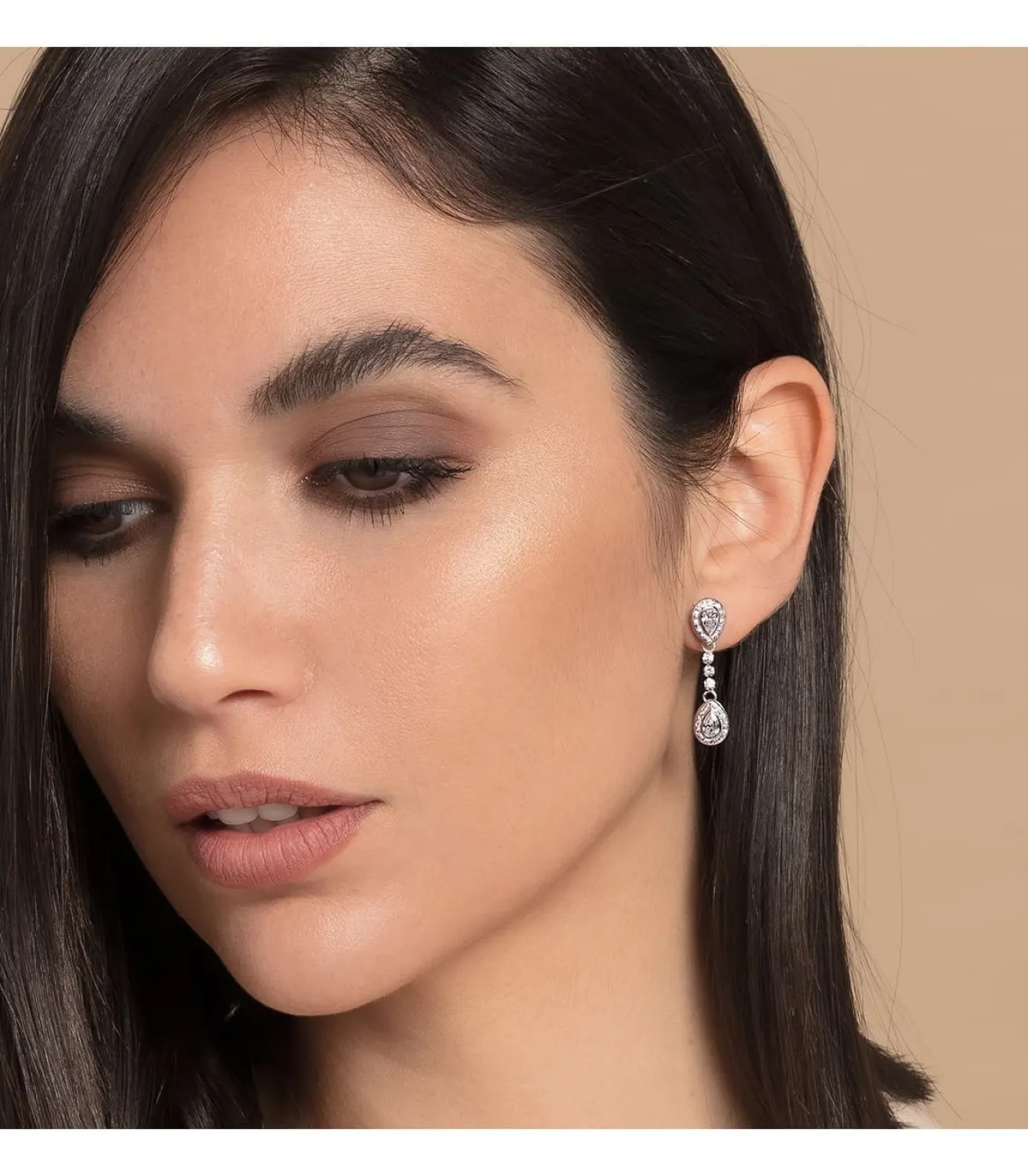 Pendientes Novia Grace Oro Blanco 18K 30Mm<Alda Joyeros Best