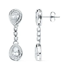 Pendientes Novia Grace Oro Blanco 18K 30Mm<Alda Joyeros Best