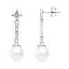 Pendientes Novia Loane Oro Blanco 18K Perla<Alda Joyeros Sale