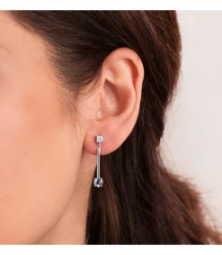 Pendientes Novia Lucero Oro 18K Topacio Azul<Alda Joyeros Cheap