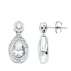 Pendientes Novia Nebraska Oro Blanco 18K 18Mm<Alda Joyeros Outlet
