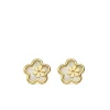 Pendientes Oro Amarillo 18 Ktes Flores Nacar<Alda Joyeros Fashion
