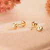 Pendientes Oro Amarillo Anabela 5 Mm 18 Ktes<Alda Joyeros New