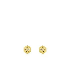 Pendientes Oro Amarillo Evita 4 Mm 18 Ktes<Alda Joyeros Store