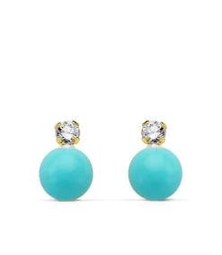 Pendientes Oro Amarillo Elda T 4 Mm 18 Ktes<Alda Joyeros Discount