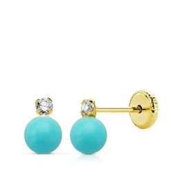Pendientes Oro Amarillo Elda T 4 Mm 18 Ktes<Alda Joyeros Discount