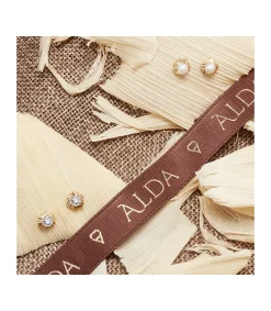 Pendientes Oro Amarillo 18K Emelie Flor Tallada 7Mm<Alda Joyeros Shop