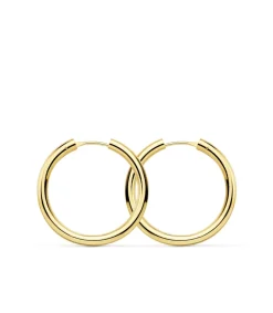 Pendientes Oro Amarillo Minerva 24Mm 18 Ktes<Alda Joyeros Clearance