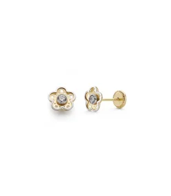 Pendientes Oro Bicolor Mardonia 18 Ktes<Alda Joyeros Hot