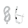 Pendientes Oro Blanco 18 Ktes Circonitas. Seine<Alda Joyeros Store