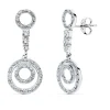 Pendientes Oro Blanco 18 Ktes Largos Redondos. Rennes<Alda Joyeros Clearance