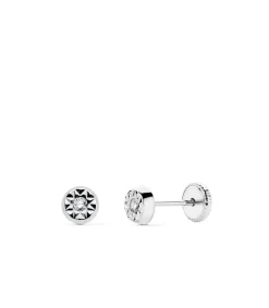 Pendientes Oro Blanco Antonela 5 Mm 18 Ktes<Alda Joyeros Discount