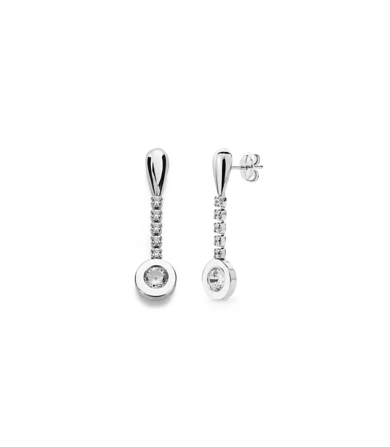 Pendientes Oro Blanco Arlina 18 Ktes<Alda Joyeros Store
