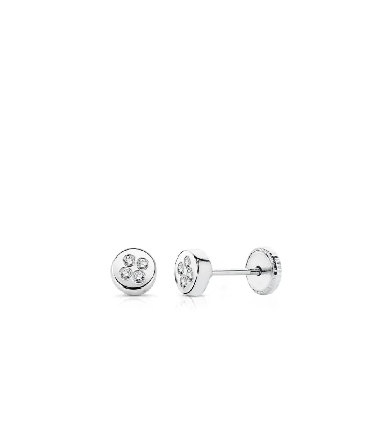 Pendientes Oro Blanco Elma 18 Ktes<Alda Joyeros Discount