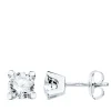 Pendientes Oro Blanco Georgina 18K<Alda Joyeros Hot