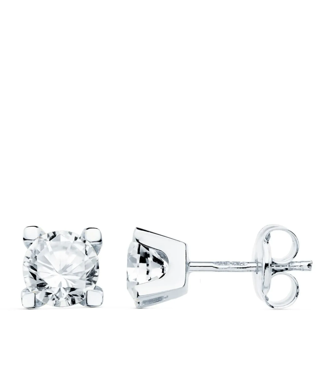 Pendientes Oro Blanco Georgina 18K<Alda Joyeros Hot