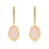 Pendientes Oro Catina Rosa Cuarzo 18 Ktes<Alda Joyeros Cheap
