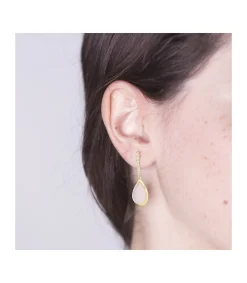 Pendientes Oro Catina Rosa Cuarzo 18 Ktes<Alda Joyeros Cheap