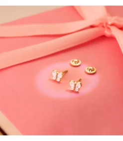 Pendientes Oro 18K Mariposa Colores<Alda Joyeros Outlet