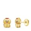 Pendientes Perro De Niña Oro 18K 6 Mm<Alda Joyeros Best Sale