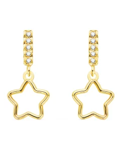 Pendientes Suli Oro Amarillo 18K Estrella<Alda Joyeros Fashion