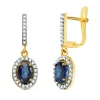 Pendientes Talya Oro Bicolor 18K Zafiro<Alda Joyeros Shop