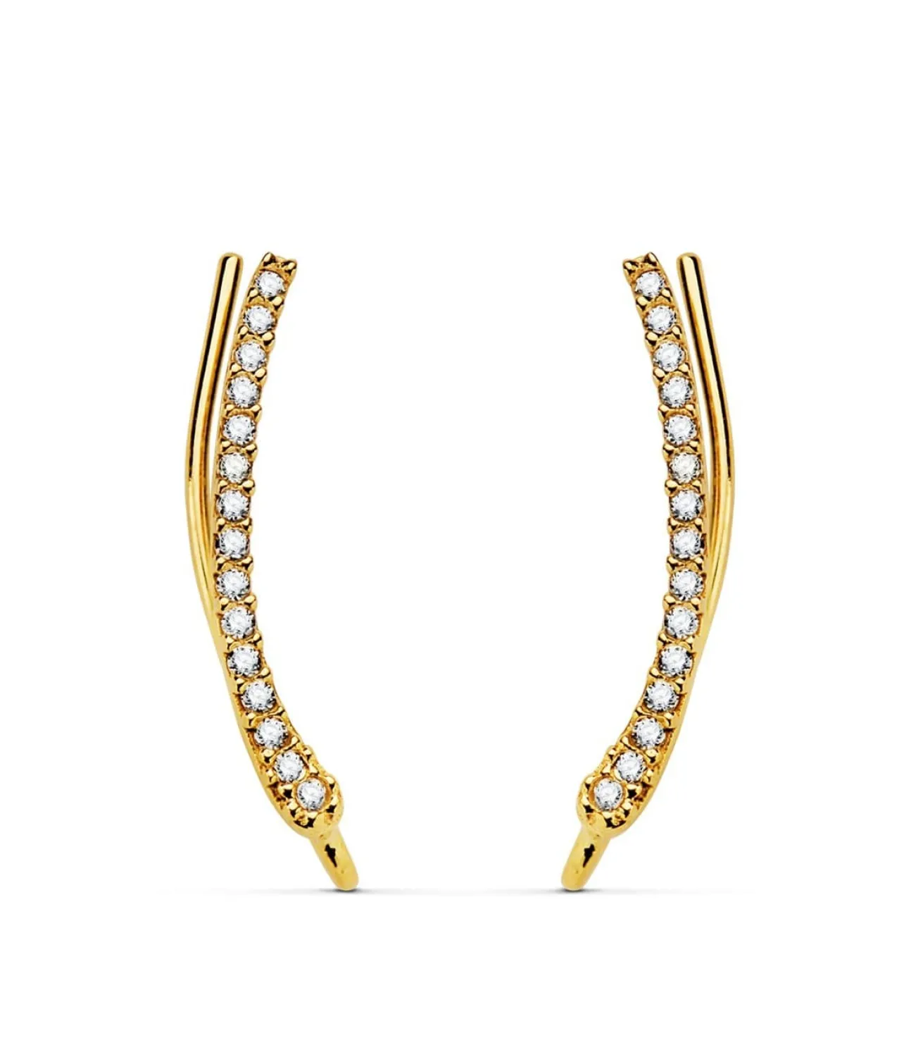 Pendientes Trepadores Arco Oro Amarillo 18K<Alda Joyeros Hot