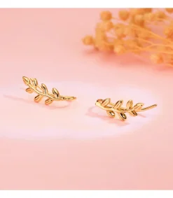 Pendientes Trepadores Hojas Oro 18K<Alda Joyeros Cheap