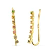 Pendientes Trepadores Oro 18K Arcoiris<Alda Joyeros Clearance