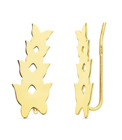 Pendientes Trepadores Oro 18K Cuatro Mariposas<Alda Joyeros Discount