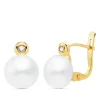 Pendientes Tu Y Yo Oro 18K Comunion Perla 7 Mm<Alda Joyeros Fashion