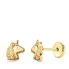 Pendientes Unicornio Oro Amarillo 18K Circonitas<Alda Joyeros Sale