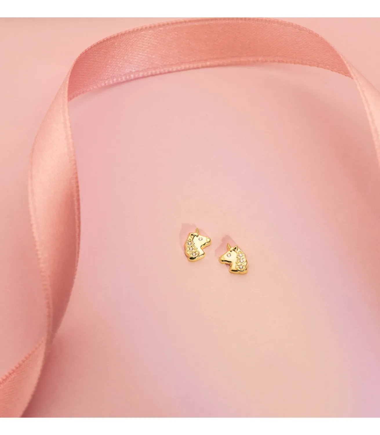 Pendientes Unicornio Oro Amarillo 18K Circonitas<Alda Joyeros Sale