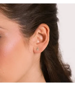 Pendientes Virgen Del Rocio Oro Amarillo 18K<Alda Joyeros Online