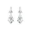 Pendientes Zeinab Oro Blanco 18K Lapidados<Alda Joyeros New