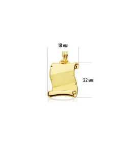 Pergamino Banda Oro Amarillo 18K 22Mm<Alda Joyeros Fashion