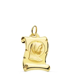 Pergamino Virgen Niña Oro 9K 18Mm<Alda Joyeros Discount