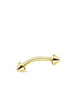 Piercing Ceja Banana Oro 18K Pincho<Alda Joyeros Best Sale