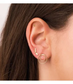 Piercing Mini Bolitas Oro Amarillo 18K<Alda Joyeros Outlet